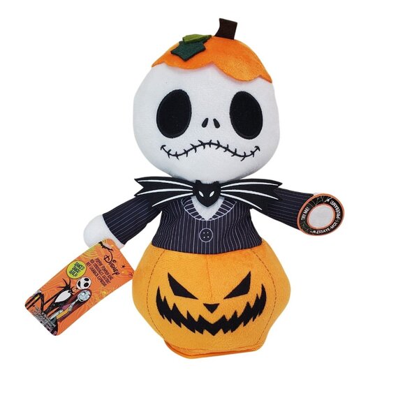 Nightmare Before Christmas ANIMATED PLUSH Jack SKELLINGTON Poppin Pumpkin King